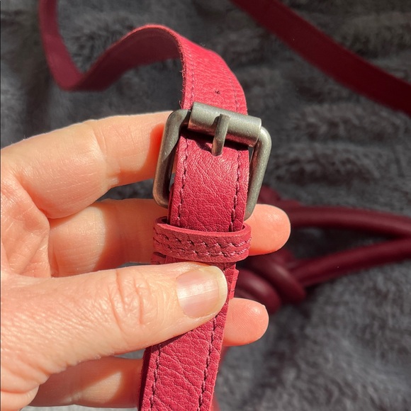 Free People Head Over Heels Leather Crossbody Bag in Red - Picture 11 of 12